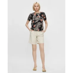 PIECES dame top PCNYA - Black Ferns