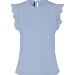 Pieces dame top PCOLLINE - Kentucky blue