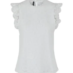 Pieces dame top PCOLLINE - Cloud Dancer