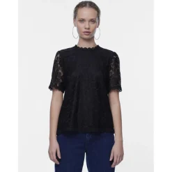 PIECES dame top PCOLLINE - Black