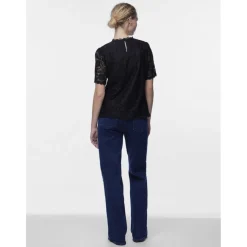 PIECES dame top PCOLLINE - Black