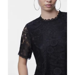 PIECES dame top PCOLLINE - Black