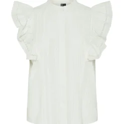 PIECES dame top PCSIKKA - Cloud Dancer