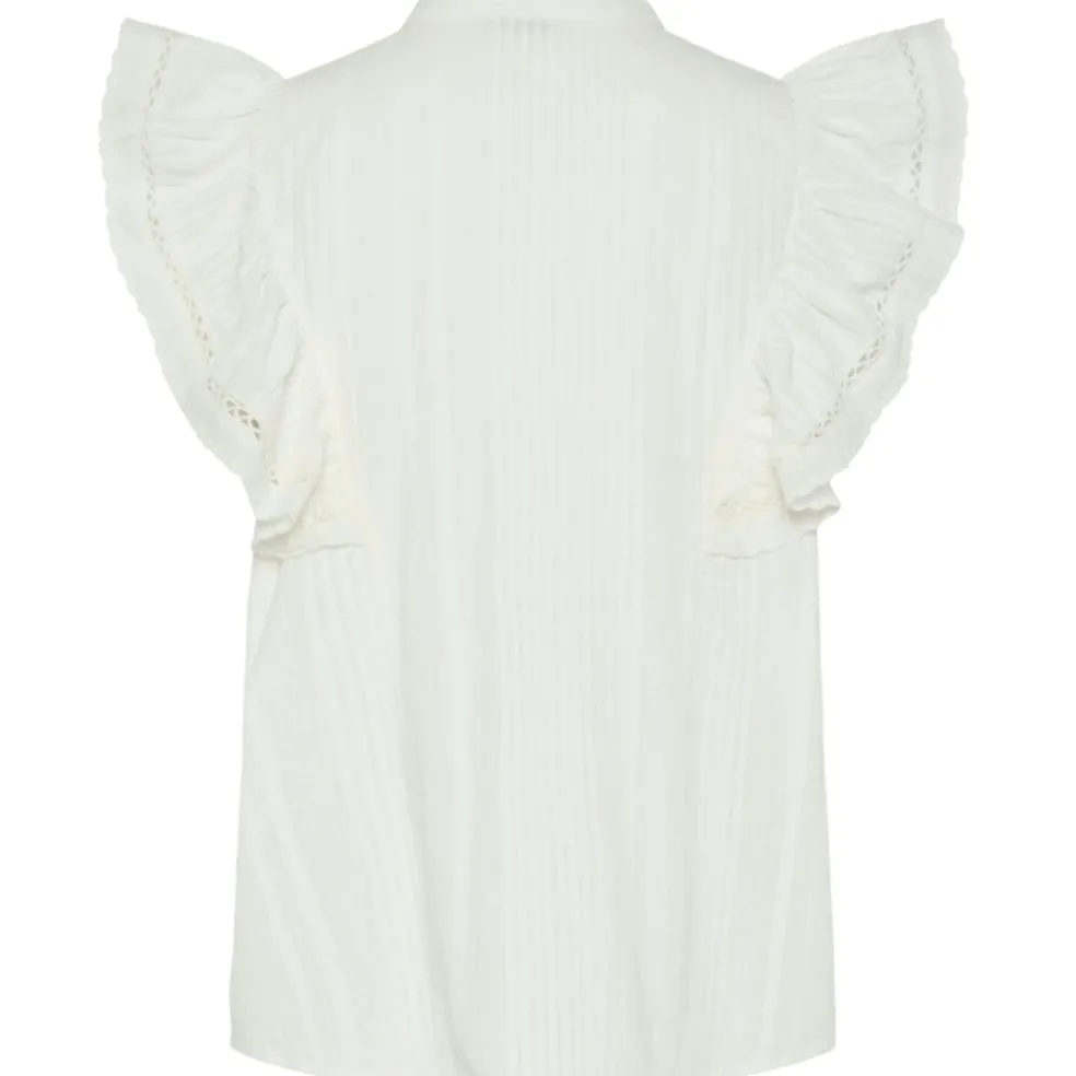 PIECES dame top PCSIKKA - Cloud Dancer