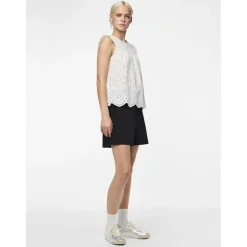 PIECES dame top PCVILDE - Bright White