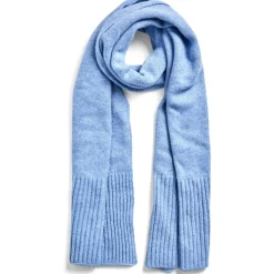 PIECES dame tørklæde PCMOCCA - Faded denim