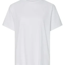 PIECES dame t-shirt PCALMA - Bright White RED LA VITA