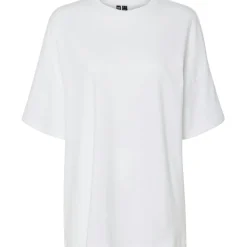 PIECES dame t-shirt PCAUNA - Bright White