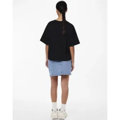 Pieces dame T-shirt PCCHILLI SUMMER - Black