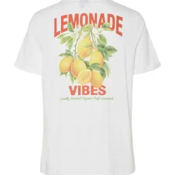 PIECES DAME T-SHIRT PCFIB - Bright White Lemonade