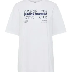 PIECES dame t-shirt PCPALOMA - Bright White ACTIVE CLUB