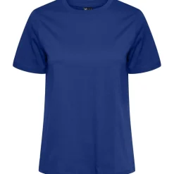 PIECES dame t-shirt PCRIA - Mazarine Blue
