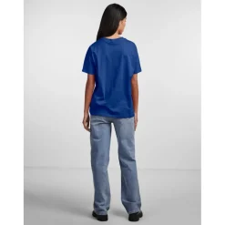PIECES dame t-shirt PCRIA - Mazarine Blue