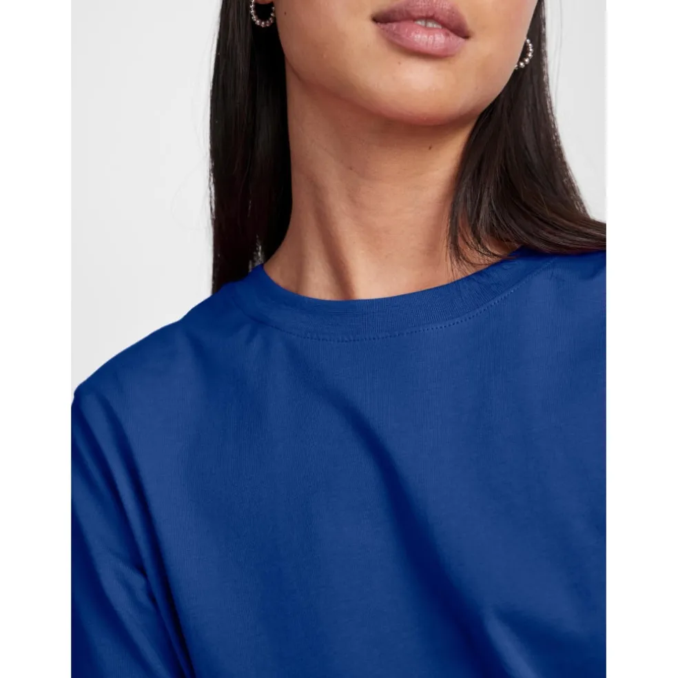 PIECES dame t-shirt PCRIA - Mazarine Blue