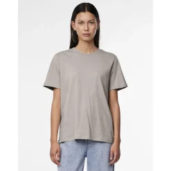 PIECES dame t-shirt PCRIA - Silver Gray