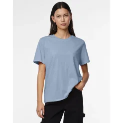 PIECES dame t-shirt PCRIA - Faded denim