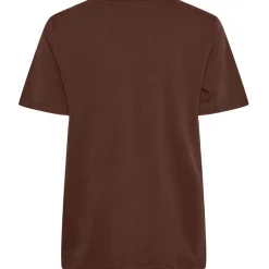 PIECES dame t-shirt PCRIA - Chocolate Fondant
