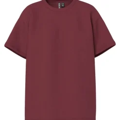 Pieces dame t-shirt PCSKYLAR - Tawny Port
