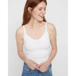 PIECES dame undertøj PCPLAIN - White