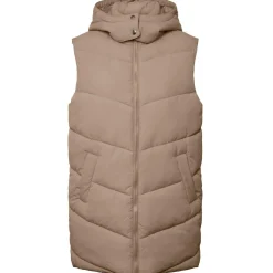 PIECES dame vest PCJAMILLA - Silver Mink