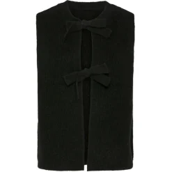 PIECES dame vest PCSILLY - Black