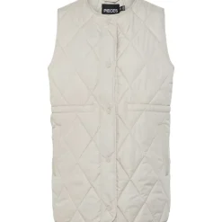 PIECES dame vest PCSTELLA - Silver Gray