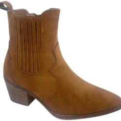 Sabine dame cowboystøvler 7885 - Camel