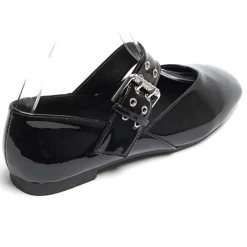 Sandrine dame ballerina sko 6689 - Black