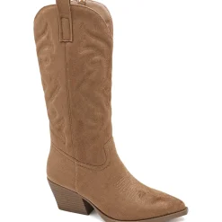 Talia dame cowboystøvler 5677-1 - Camel