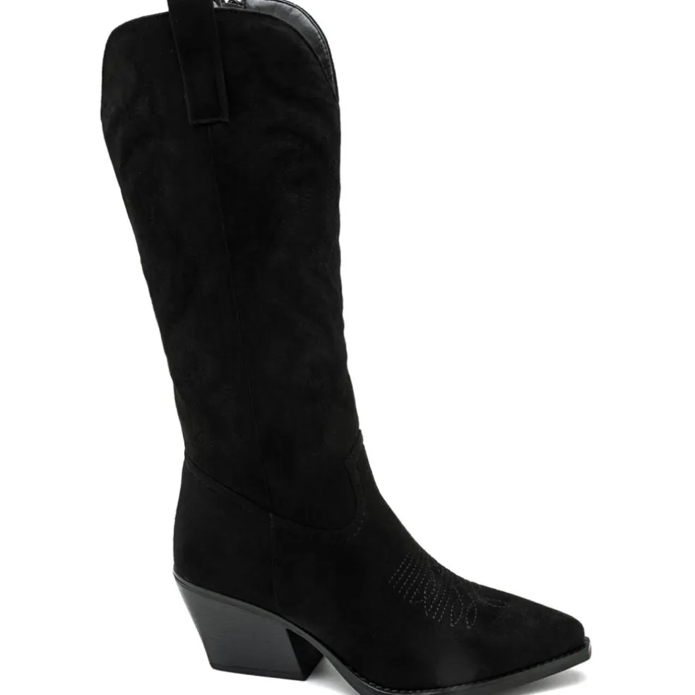 Talia dame cowboystøvler 5677-1 - Black