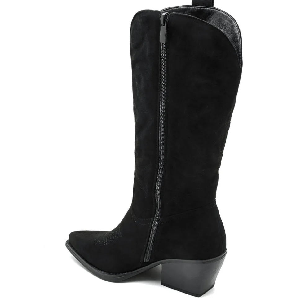 Talia dame cowboystøvler 5677-1 - Black