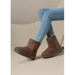 Tulle dame bamsestøvler 6432 - Brown