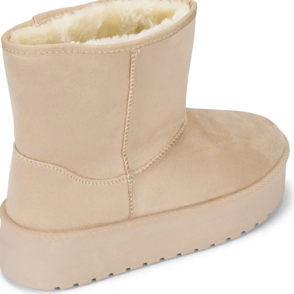 Tulle dame bamsestøvler 6432 - Beige