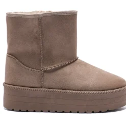 Tulle dame bamsestøvler 6432 - Kaki