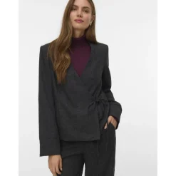 Vero moda aware dame blazer AWAUTHALIA - Dark grey melange