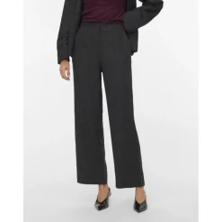 Vero moda aware dame bukser AWUTHALIA - Dark grey melange