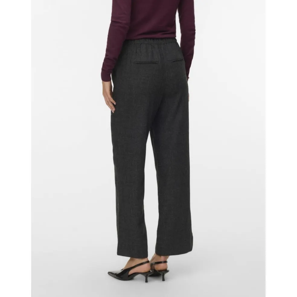 Vero moda aware dame bukser AWUTHALIA - Dark grey melange