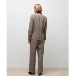 VERO MODA DAME BLAZER AWSIMMA - Beaver Fur Black and Root Beer