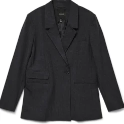 Vero Moda Dame Blazer VMBESTIE - Dark grey melange