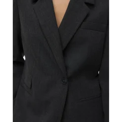 Vero Moda Dame Blazer VMBESTIE - Dark grey melange