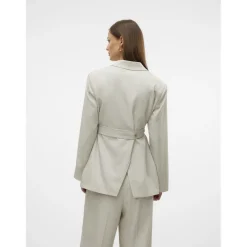 VERO MODA dame blazer VMOMARI - Light Grey Melange