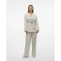 VERO MODA dame blazer VMOMARI - Light Grey Melange