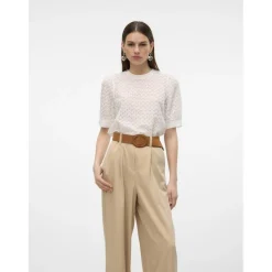 VERO MODA dame bluse VMBECCA - Snow white