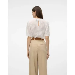 VERO MODA dame bluse VMBECCA - Snow white