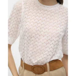 VERO MODA dame bluse VMBECCA - Snow white