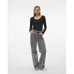 VERO MODA dame bluse VMBRITT - Black