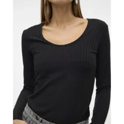 VERO MODA dame bluse VMBRITT - Black