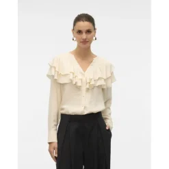 Vero Moda dame bluse VMLIZZI - Birch