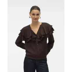 Vero Moda dame bluse VMLIZZI - Chocolate Torte
