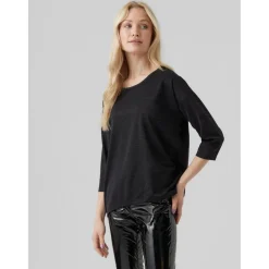 Vero Moda dame bluse VMMALENA - Black Black lurex